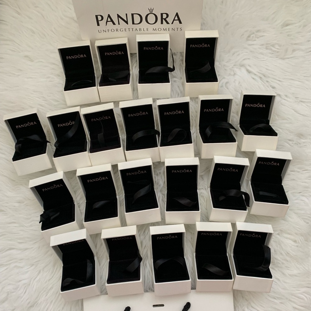 ❌SOLD❌Pandora Empty Charm Box Gift Boxes LOT OF 22
